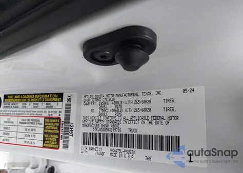 2024 Toyota Tundra Sr5 from USA, damaged, VIN 5TFLA5DB5RX199716